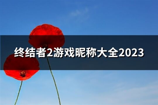 终结者2游戏昵称大全2023(共50个)