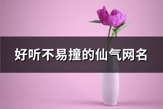 好听不易撞的仙气网名(共812个)