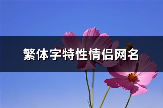 繁体字特性情侣网名(精选60个)