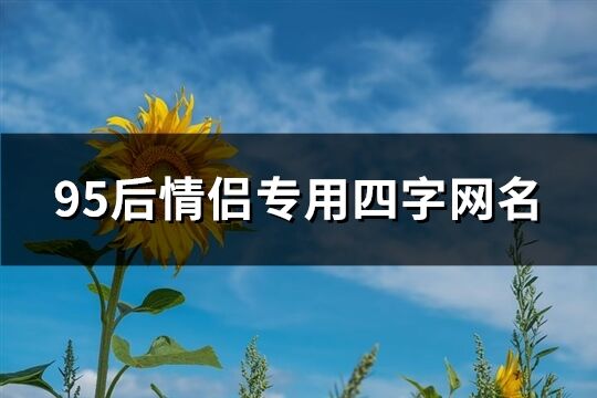 95后情侣专用四字网名(共421个)