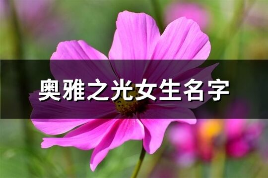 奥雅之光女生名字(共68个)