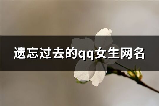 遗忘过去的qq女生网名(精选103个)