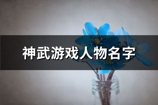 神武游戏人物名字(共161个)