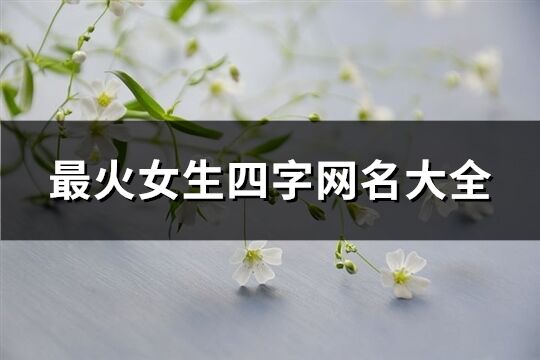 最火女生四字网名大全(1292个)