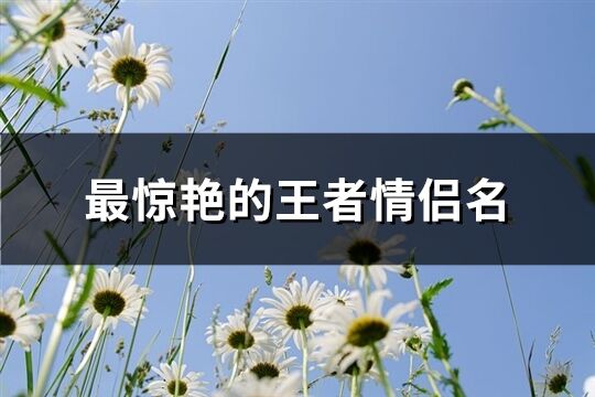 最惊艳的王者情侣名(精选64个)