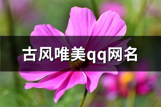 古风唯美qq网名(共675个)