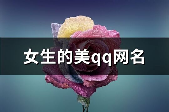 女生的美qq网名(共312个)