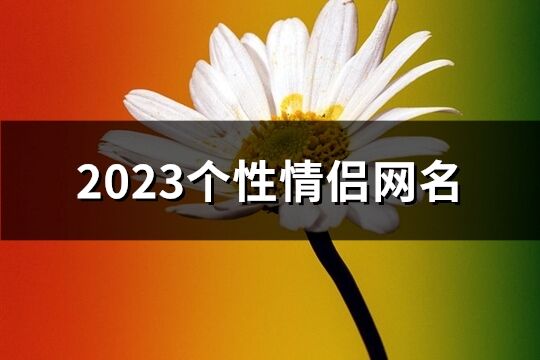 2023个性情侣网名(508个)