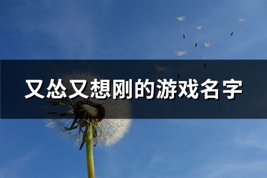 又怂又想刚的游戏名字(共179个)