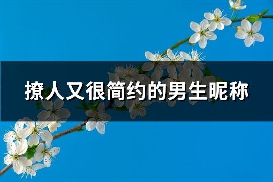 撩人又很简约的男生昵称(精选412个)