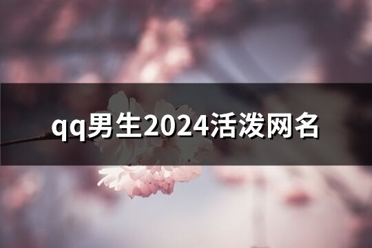 qq男生2024活泼网名(62个)