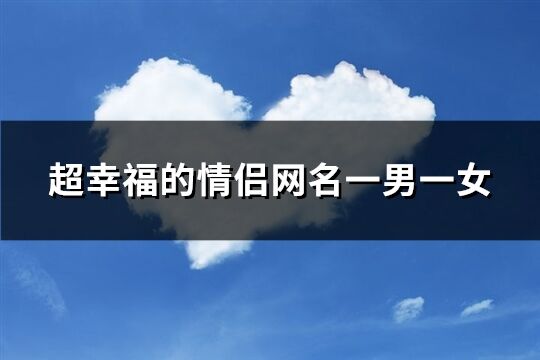 超幸福的情侣网名一男一女(精选437个)