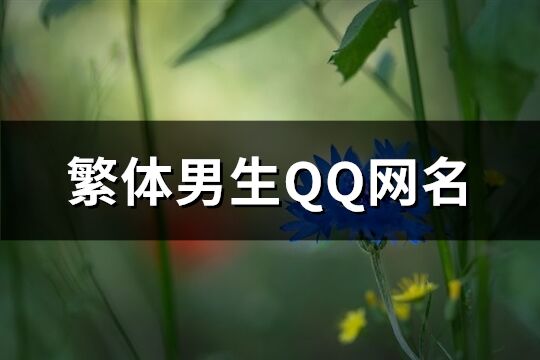 繁体男生QQ网名(198个)