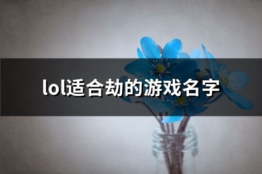 lol适合劫的游戏名字(精选106个)