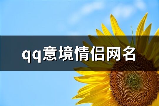 qq意境情侣网名(共127个)