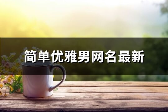 简单优雅男网名最新(260个)