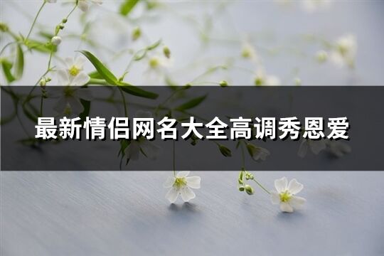 最新情侣网名大全高调秀恩爱(45个)