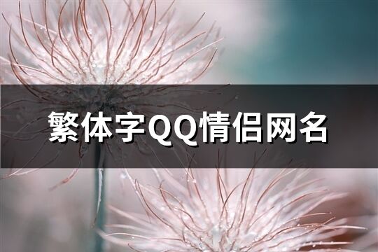 繁体字QQ情侣网名(共72个)