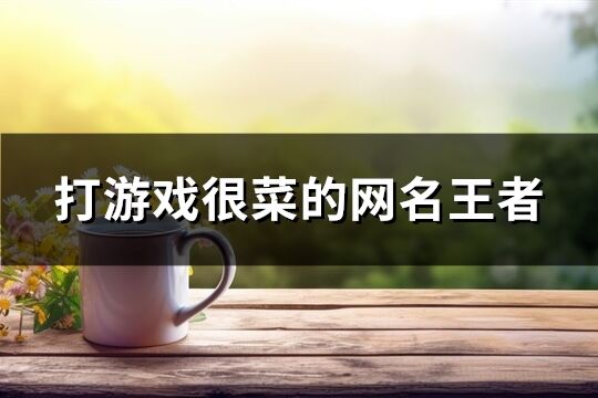 打游戏很菜的网名王者(共242个)