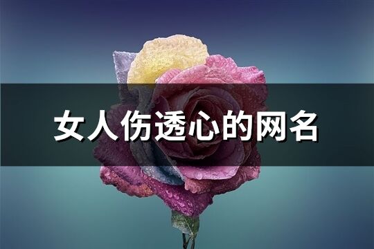 女人伤透心的网名(共132个)