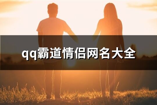 qq霸道情侣网名大全(481个)