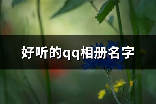 好听的qq相册名字(共114个)