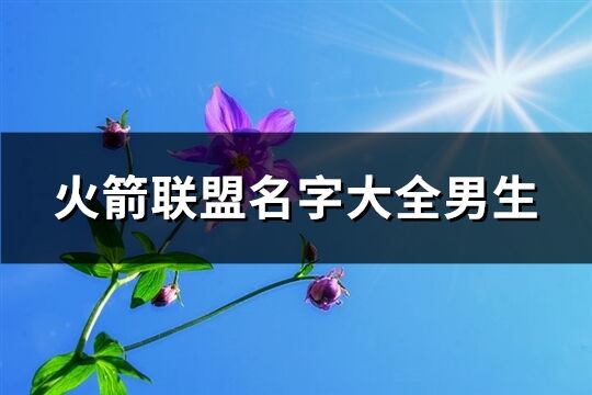 火箭联盟名字大全男生(437个)