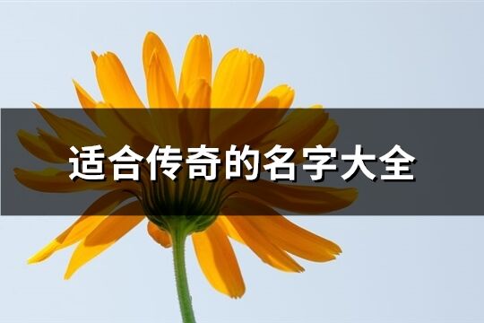 适合传奇的名字大全(1502个)