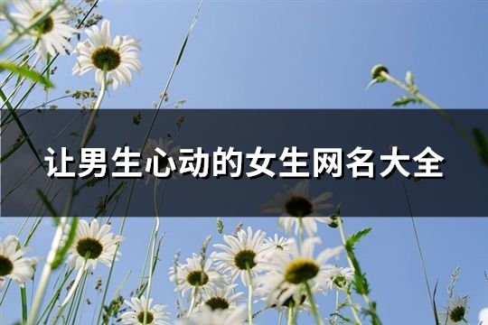 让男生心动的女生网名大全(精选148个)