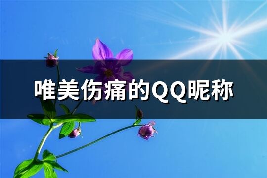 唯美伤痛的QQ昵称(精选234个)