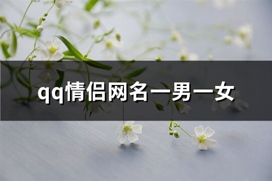 qq情侣网名一男一女(共136个)