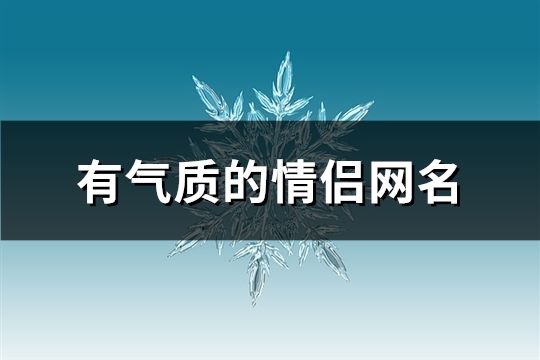 有气质的情侣网名(共91个)