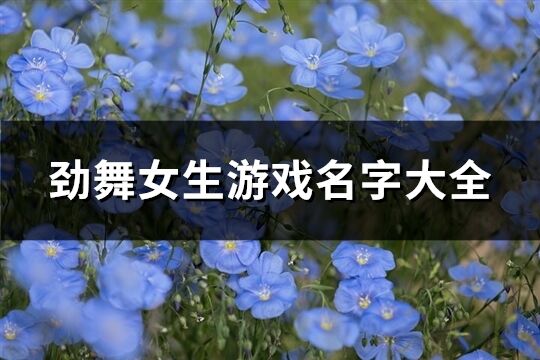 劲舞女生游戏名字大全(149个)