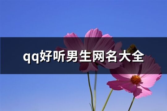 qq好听男生网名大全(共360个)