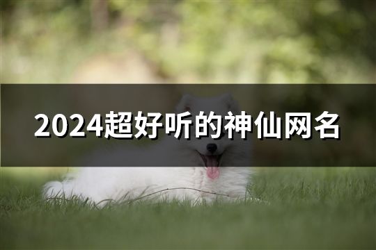 2024超好听的神仙网名(37个)