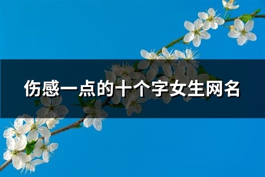 伤感一点的十个字女生网名(66个)