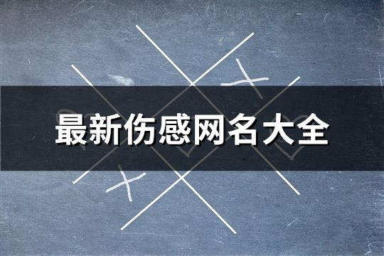 最新伤感网名大全(共873个)