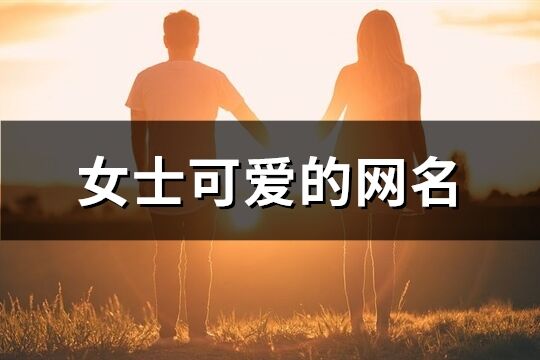 女士可爱的网名(1058个)