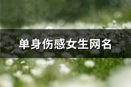 单身伤感女生网名(精选381个)