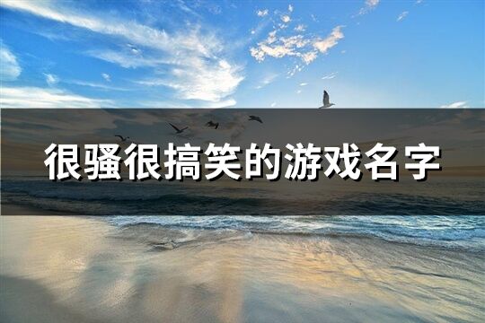 很骚很搞笑的游戏名字(精选225个)