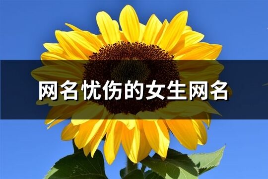 网名忧伤的女生网名(共138个)