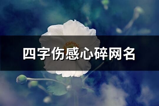 四字伤感心碎网名(共110个)