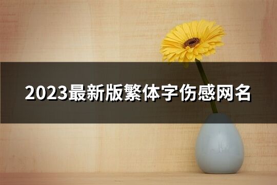 2023最新版繁体字伤感网名(共208个)