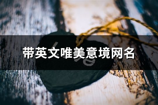 带英文唯美意境网名(共456个)