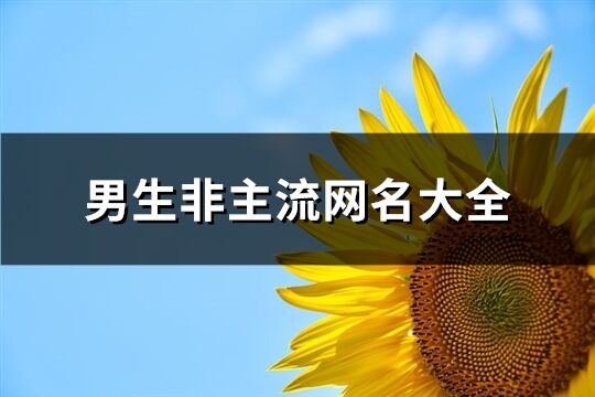 男生非主流网名大全(共121个)