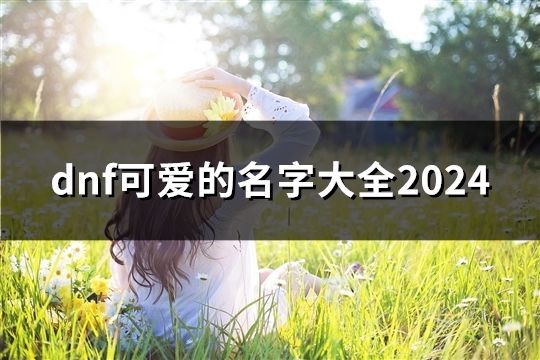 dnf可爱的名字大全2024(507个)