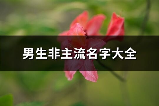 男生非主流名字大全(共257个)