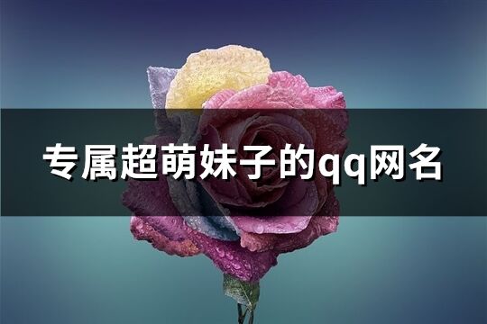 专属超萌妹子的qq网名(共333个)