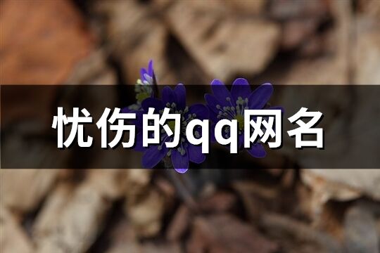 忧伤的qq网名(共100个)