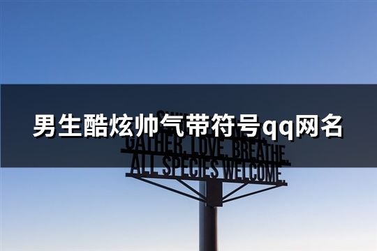 男生酷炫帅气带符号qq网名(190个)